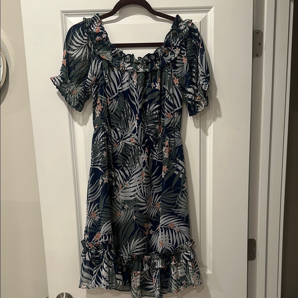 Walter Baker Floral Ruffle Dress